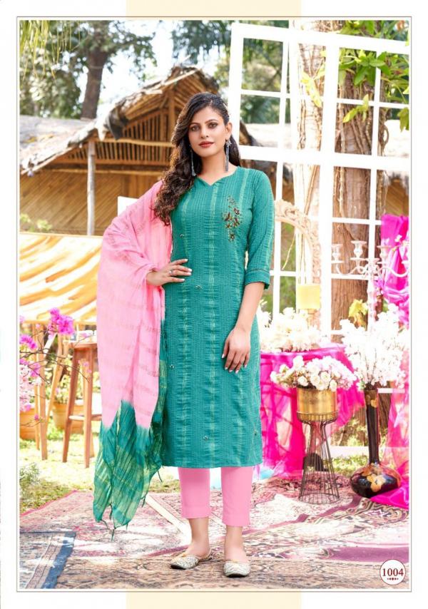 Selesta Chunari Cotton Hand Work Designer Exclusive kurti dupatta Collection